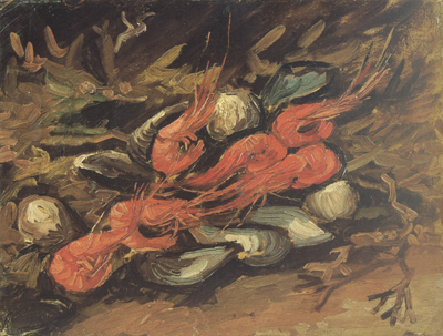Still life wtih Mussels and Shrimps (nn04)